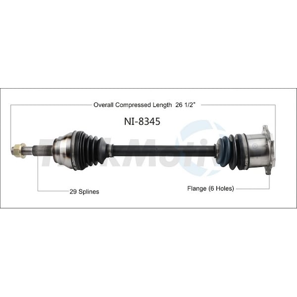 Surtrack Axle Cv Axle Shaft, Ni-8345 NI-8345 - main